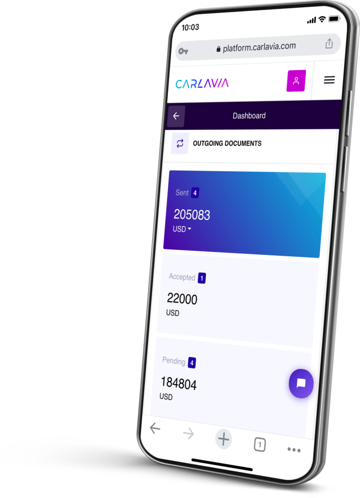 Numérisation et téléchargement de documents CARLAVIA à l'aide d'un appareil mobile
